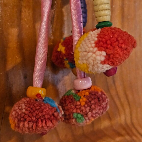Hmong Boho Elephant pom pom dreamcatcher - Picture 3 of 7